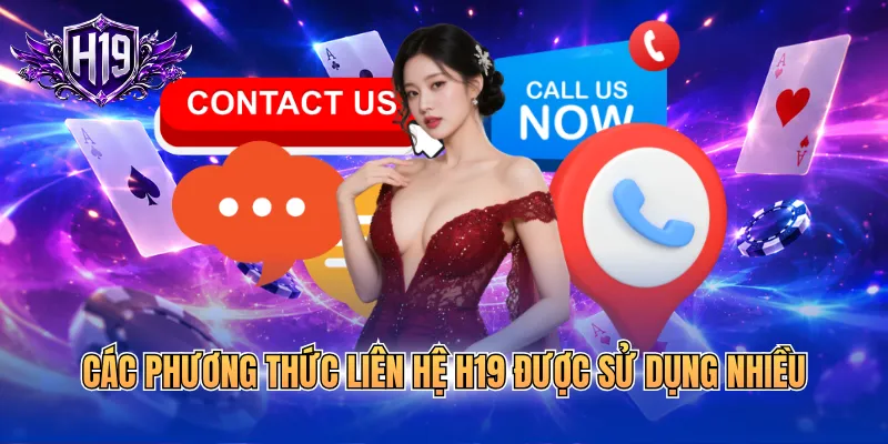 Các phương thức liên hệ H19 được sử dụng nhiều