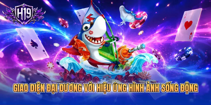 Giao diện đại dương với hiệu ứng hình ảnh sống động